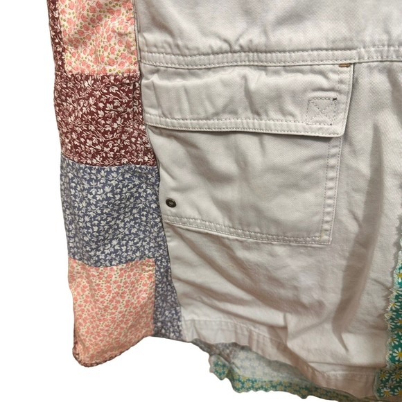 PS-3983 Periscope Women Patchwork Skirt 13 A Line Flare 70's Hippie Boho UpCycle - Picture 11 of 14